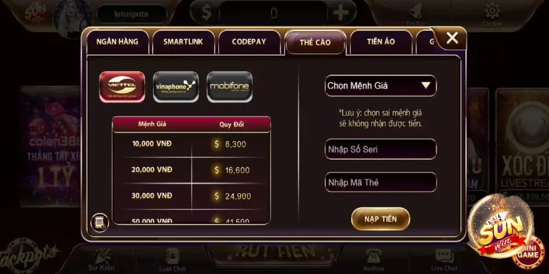Hướng Dẫn Nạp Tiền Sunwin Siêu Tốc Dành Cho Người Mới 2026