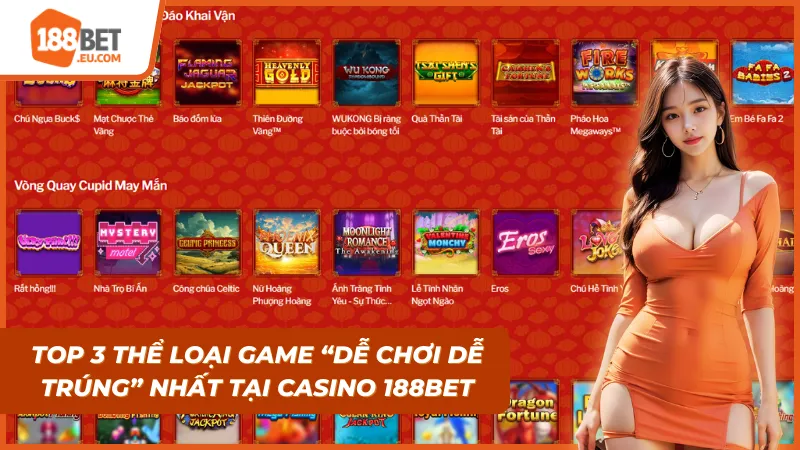 Casino 188Bet: Thiên Đường Slot Game & Nổ Hũ Đổi Thưởng Xanh Chín Nhất 2026